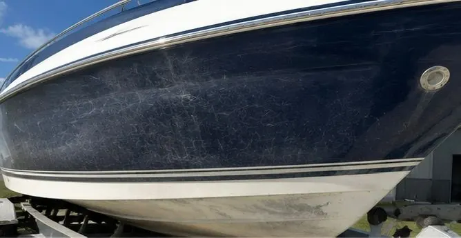 Car paint damage before detailing San Diego
