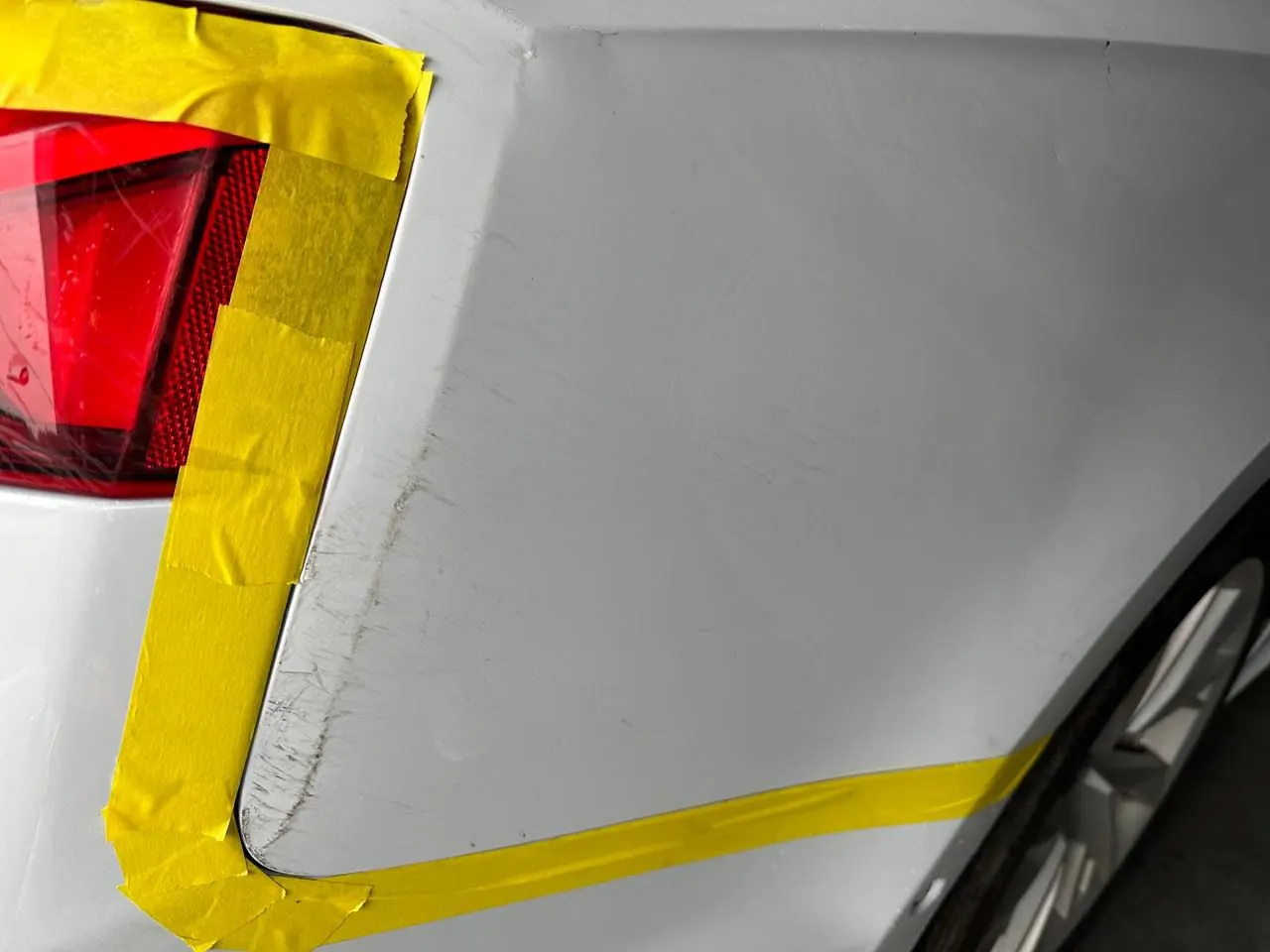 Car paint damage before detailing San Diego