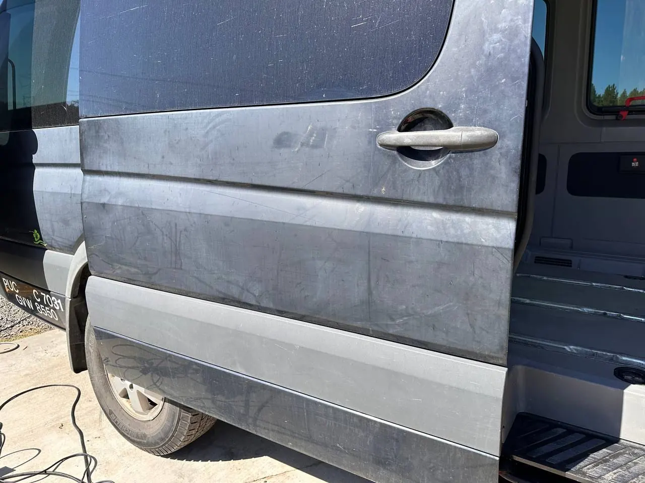 Car paint damage before detailing San Diego