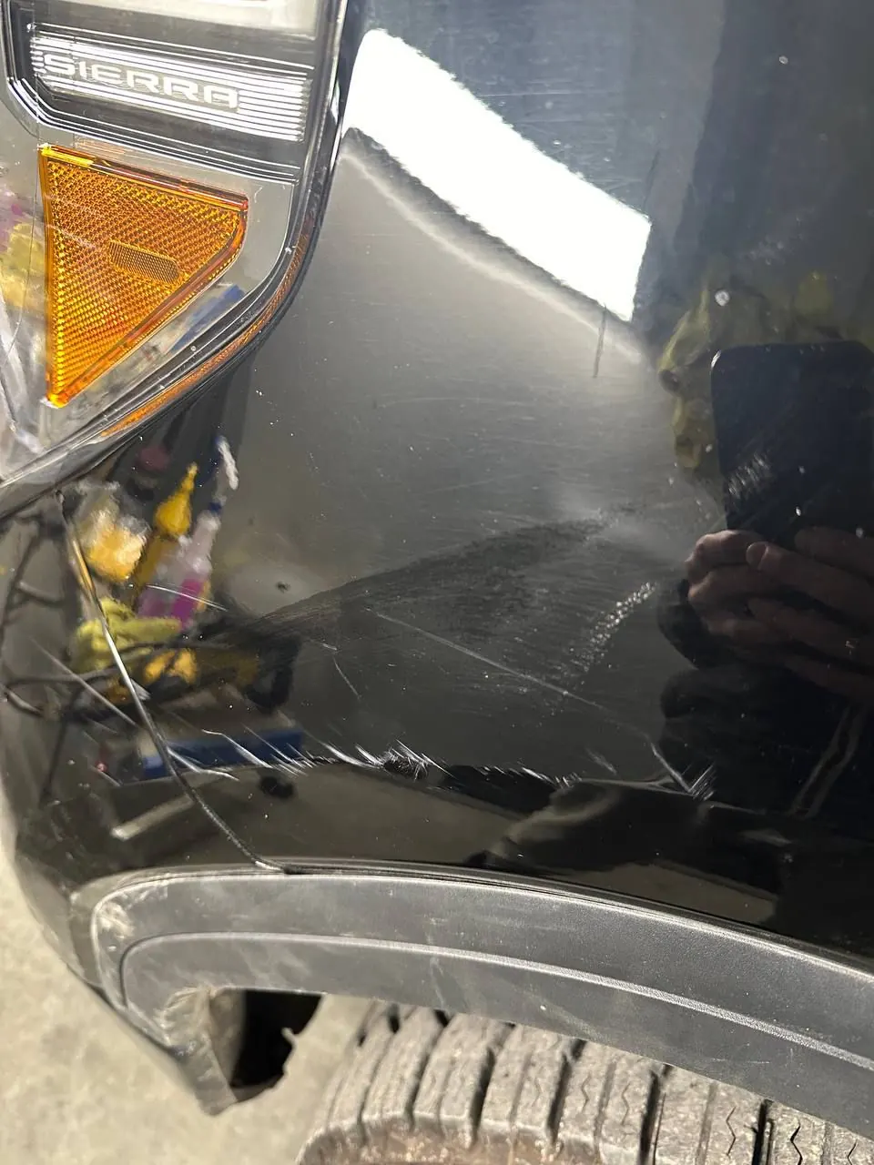 Car paint damage before detailing San Diego